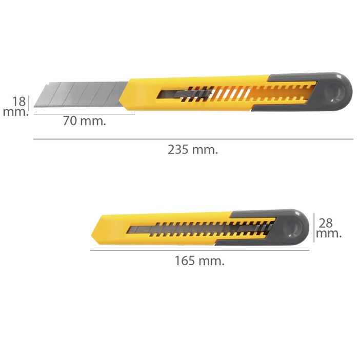 WOLFPACK LINEA PROFESIONAL Cutter Lider Professionnel Lame 18 mm