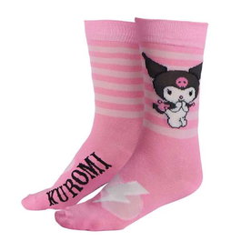 Cerdà Calcetines Hello Kitty Kuromi rose, Taille Chaussure 36-43, Convient à partir de 3 ans