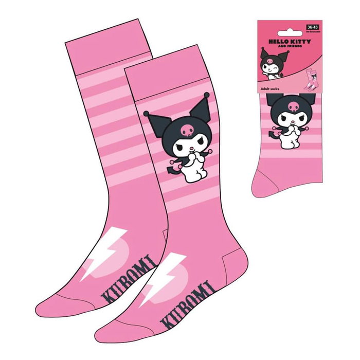 Cerdá Chaussettes Hello Kitty et Kuromi Rose 36-43
