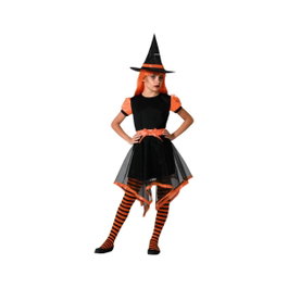 BigBuy Carnival Déguisement Sorcière Orange pour Enfants (7-9 Ans)သို့