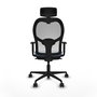 Chaise de Bureau avec Appui-tête Piqueras y Crespo 1D036N2 Bleu ciel