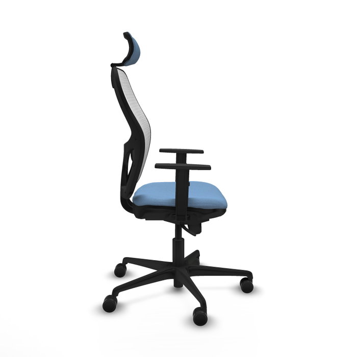 Chaise de Bureau avec Appui-tête Piqueras y Crespo 1D036N2 Bleu ciel