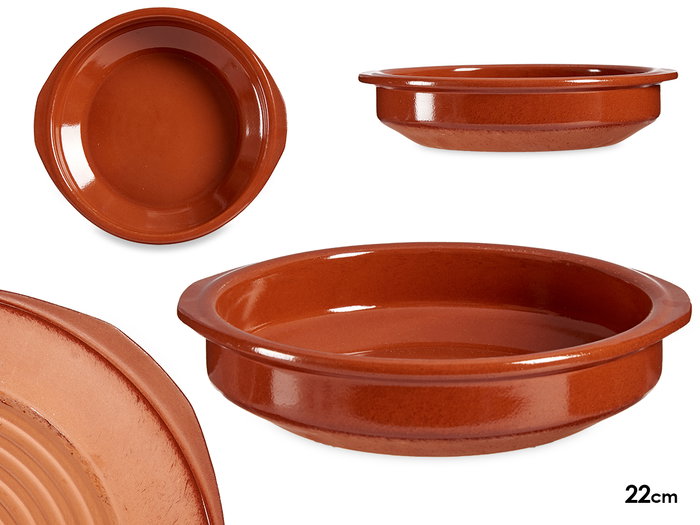 La Dehesa Cazuela Ronde 22 cm en Terre Cuite Réfractaire Couleur Miel (Set de 8) La Dehesa Cazuela Ronde 22 cm en Terre Cuite Réfractaire Couleur Miel (Set de 8)