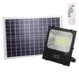 Projecteur LED Solaire 100W 10000 Lumen 6000K avec Capteur, Panneau 6V/25W et Télécommande, Kit d'Éclairage Extérieur Automatique à Bande LED