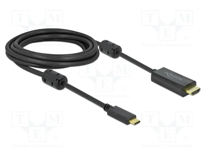 DELOCK Câble USB-C vers HDMI 2.0 High Speed 3m DELOCK Câble USB-C vers HDMI 2.0 High Speed 3m
