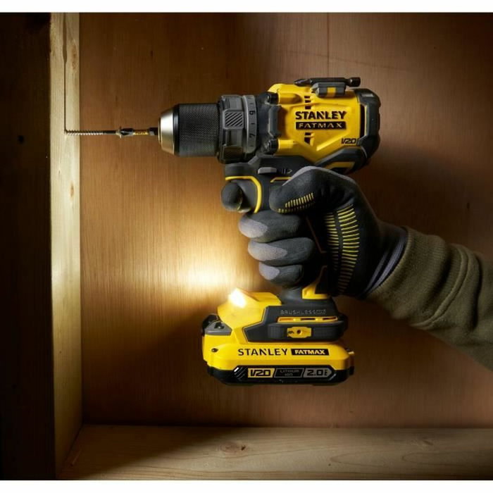 Stanley Fatmax Perceuse visseuse sans fil V20 SFMCD725D2K-QW 18V 80Nm 2x2Ah