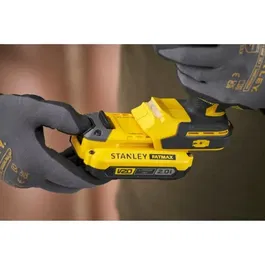 Stanley Fatmax Perceuse-Visseuse sans Fil 18V Brushless SFMCD725D2K-QW, 80Nm, 2 Vitesses, 2 Batteries 2Ah + Chargeur