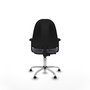 PIQUERAS Y CRESPO Chaise de bureau Algarra, Gris foncé, Base chromée