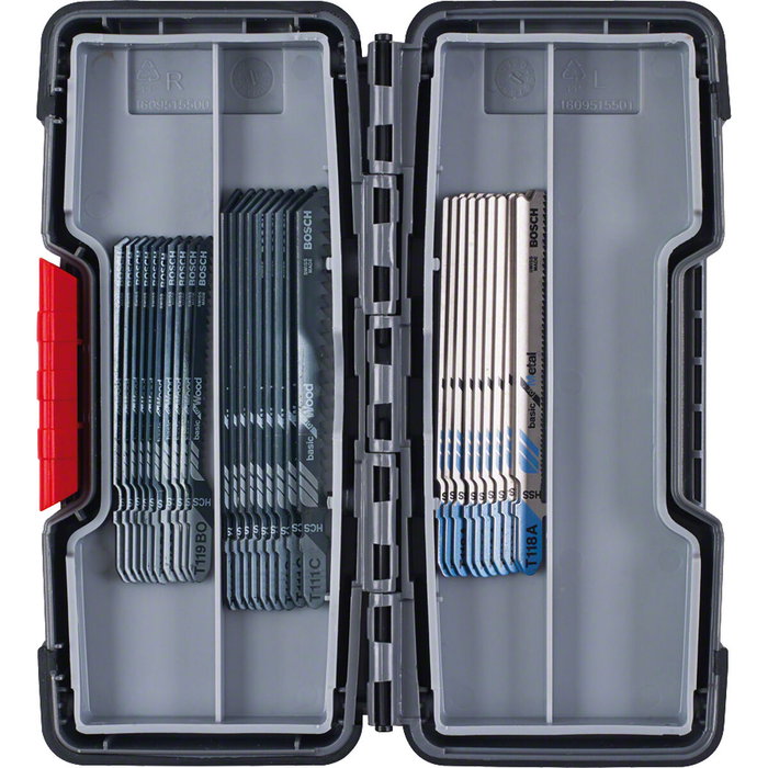 Bosch Professional Kit de 30 lames de scie sauteuse pour bois tendre et métal Bosch Professional Kit de 30 lames de scie sauteuse pour bois tendre et métal
