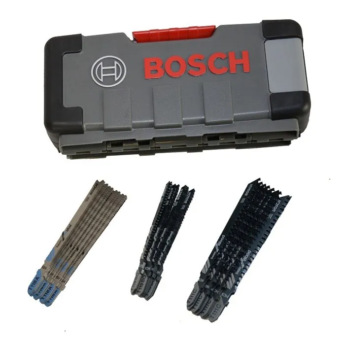 Bosch Professional - Kit de 30 lames de scie sauteuse - 2607010903 - Pour bois tendre et métal - Coupes courbes et droites - Compatible queue à tenon unique