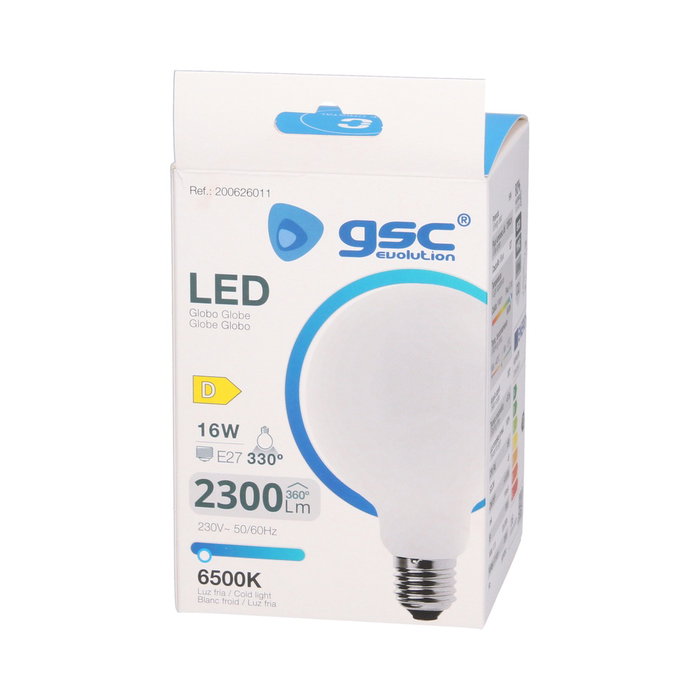 GSC Evolution Ampoule LED Globo Serie Cristal 16W E27 6500K
