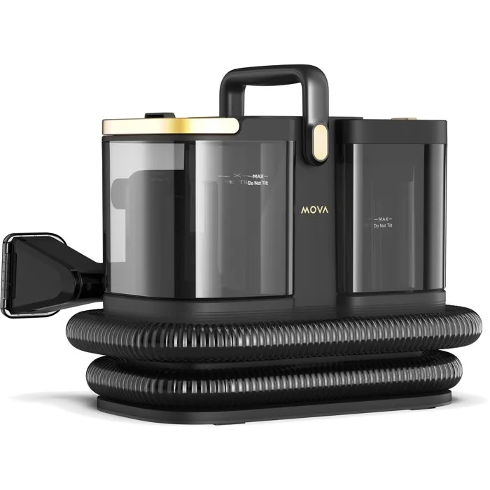 Mova S10 Nettoyeur Vapeur Balai Vapeur avec Aspiration 1500 W 16000 Pa 1.8 L Noir