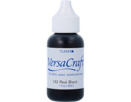 Tsukineko Encre VERSACRAFT Noir avec Bote Cánula 30ml
