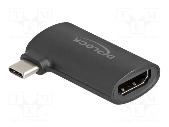 DELOCK Adaptateur HDMI vers USB C 90° noir DELOCK Adaptateur HDMI vers USB C 90° noir