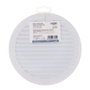 Edm Grille de ventilation ronde encastrable avec moustiquaire ABS blanche Ø150mm