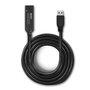 Lindy Câble d'extension active USB 3.0 Type A vers Type C 10 m, référence 43376, transfert 5 Gbps, avec verrouillage à vis