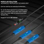 Lindy Câble d'extension active USB 3.0 Type A vers Type C 10 m, référence 43376, transfert 5 Gbps, avec verrouillage à vis