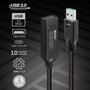 Lindy Câble d'extension active USB 3.0 Type A vers Type C 10 m, référence 43376, transfert 5 Gbps, avec verrouillage à vis