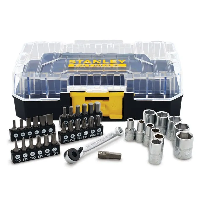 Stanley Fatmax Coffret Stakbox S FMMT19101-0 - Jeu de 37 pièces 1/4" avec étui