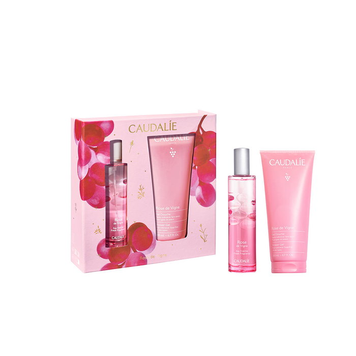 Caudalie Coffret Rose de Vigne - Eau Fraîche 50ml + Gel Douche 200ml
