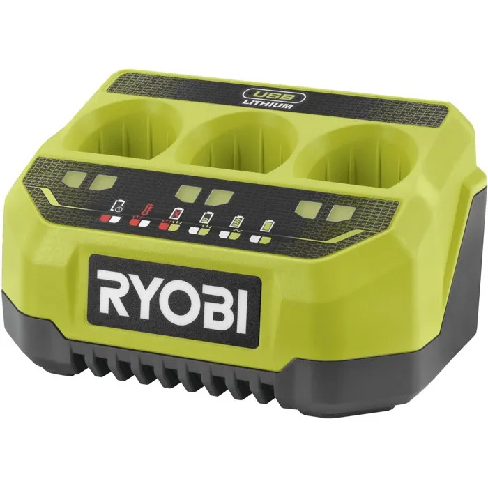 Ryobi Chargeur USB 3 ports RC43P pour batteries 4V USB Lithium Ryobi Chargeur USB 3 ports RC43P pour batteries 4V USB Lithium
