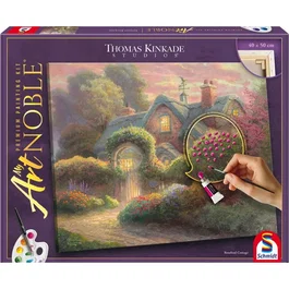 Schmidt Spiele Kit de peinture Premium My Art Noble - Cottage Fleuri - Dès 12 ans