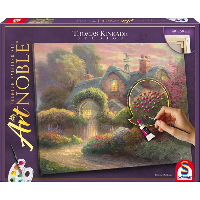 Schmidt Spiele Kit de peinture Premium My Art Noble - Cottage Fleuri - Dès 12 ans Schmidt Spiele Kit de peinture Premium My Art Noble - Cottage Fleuri - Dès 12 ans