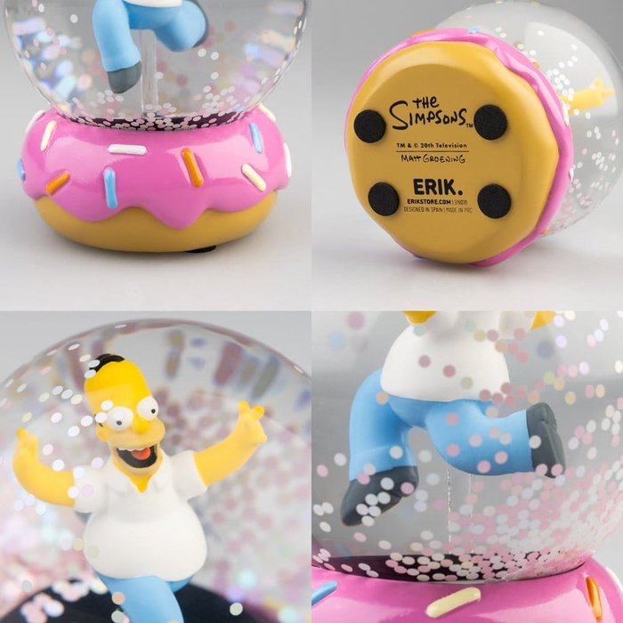 Grupo Erik Les Simpson boule à neige Homer Simpson Donut 10 cm