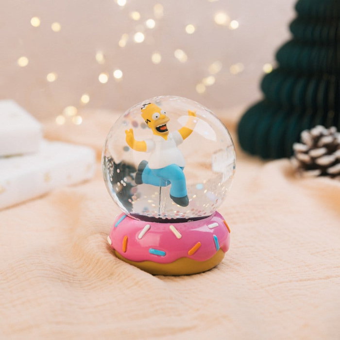 Grupo Erik Les Simpson boule à neige Homer Simpson Donut 10 cm