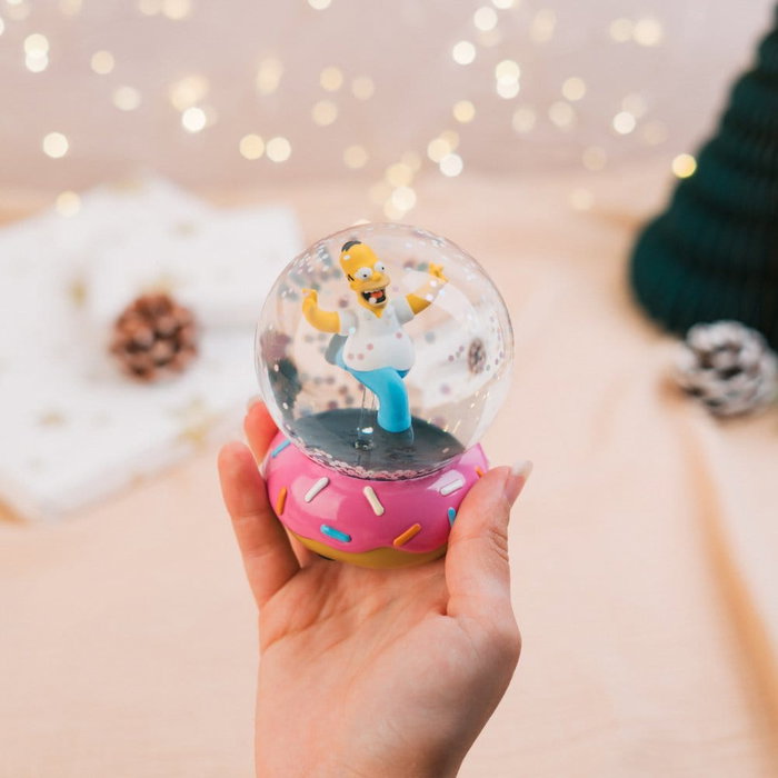 Grupo Erik Les Simpson boule à neige Homer Simpson Donut 10 cm