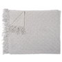 Home Deco Factory Mante en chenille grise 120x150 cm