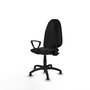 PIQUERAS Y CRESPO Chaise de bureau Algarra en similicuir noir