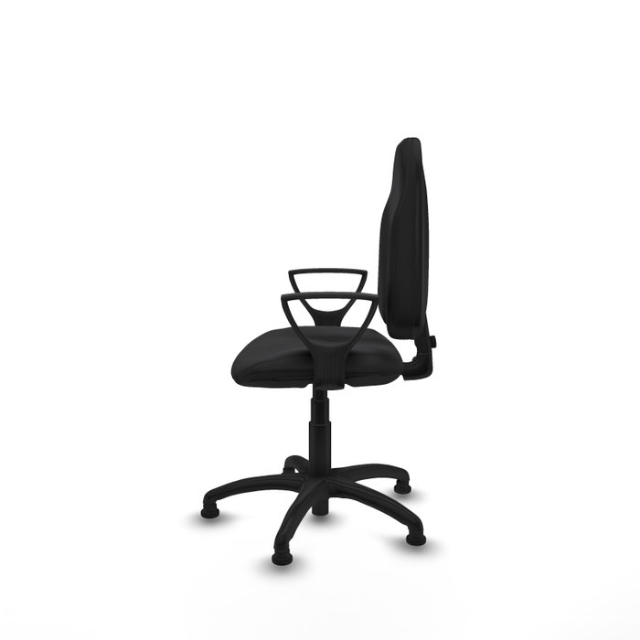 PIQUERAS Y CRESPO Chaise de bureau Algarra en similicuir noir