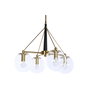 Suspension DKD Home Decor 50 x 50 x 144 cm Verre Doré Métal 50 W