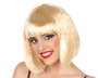 Peluca - Perruque blonde lisse courte avec frange droite - 100 gramos