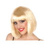 BigBuy Carnival Perruque Blonde Courte avec Frange Droite