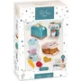 ECOIFFIER 1683 - Jeu d'imitation cuisine Petit-déjeuner Vert Azur, 15 pièces, jouet durable origine France