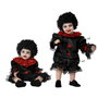 BigBuy Carnival Déguisement Clown Maléfique Noir et Rouge pour Bébé