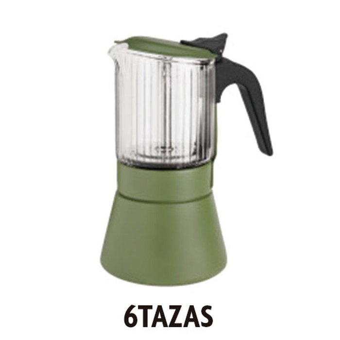 Inoxibar Cafetière Italienne Clair Vert 6 Tasses Inoxibar Cafetière Italienne Clair Vert 6 Tasses