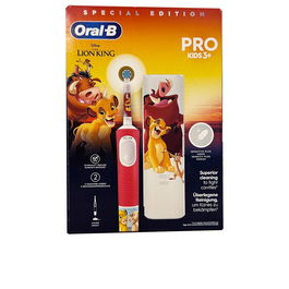 Oral-B Brosse à Dents Électrique Pro Kids Réf. Vitality Infantil Rey Leon 1 u - Nettoyage Doux pour Enfants dès 3 ans, 2 Modes, Autocollants Inclus