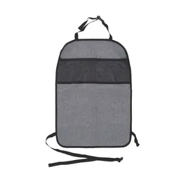 Tineo - Protection de siège voiture universelle avec filet de rangement - Évite les salissures par les pieds d'enfant - Fixation par clips - 61x45 cm - Lavable