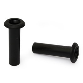 Q&Q Taco Liso 10-37/Int.7 Noir - Tige de roue en acier chromé pour vélo et VTT