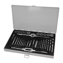 WOLFPACK LINEA PROFESIONAL Jeu de tarauds et filières 34 pièces