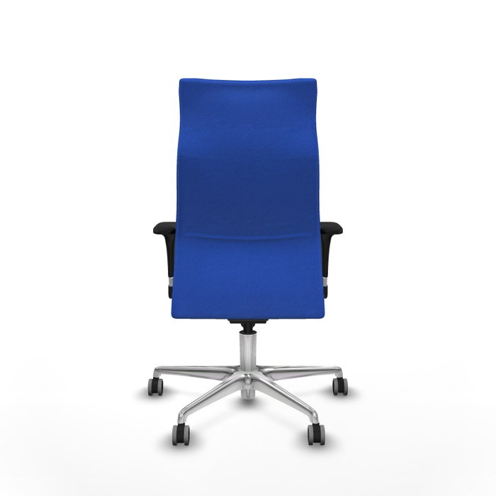 Piqueras Y Crespo Sillón Albacete Bleu avec mécanisme Sincro et base aluminium