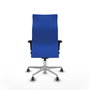 Piqueras Y Crespo Sillón Albacete Bleu avec mécanisme Sincro et base aluminium
