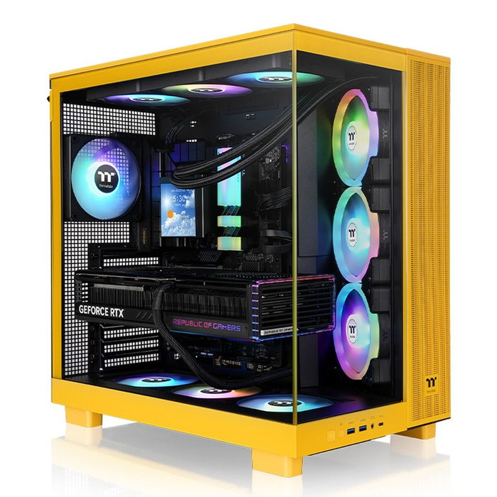 Thermaltake View 380 XL TG ARGB Jaune
