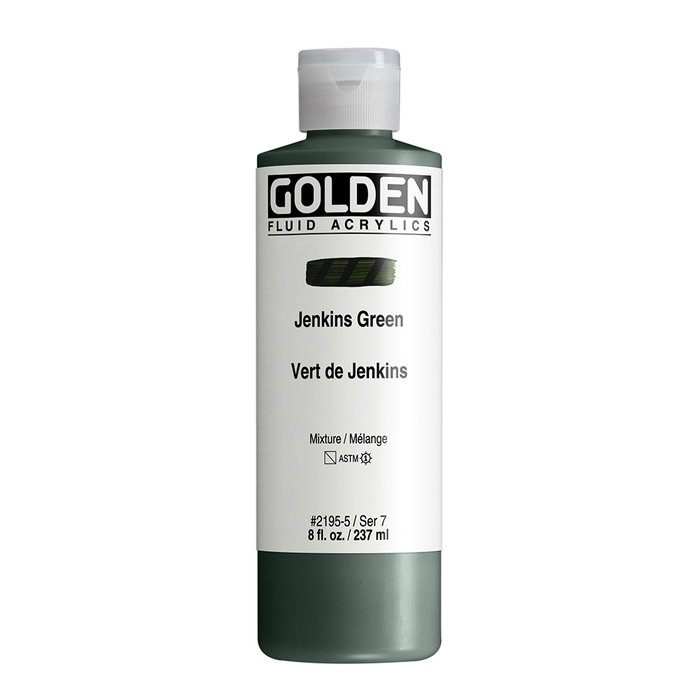 Golden Couleurs Acryliques Fluides Verde de Jenkins 237 ml Golden Couleurs Acryliques Fluides Verde de Jenkins 237 ml