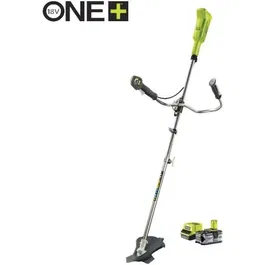 Ryobi RBC18X20B4F Débroussailleuse sans fil 18V ONE+, guidon, avec fil 1,6 mm et lame Tri-Arc™ 20 cm, batterie 4.0 Ah et chargeur rapide inclus