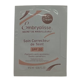 Embryolisse Secret de Maquilleurs Crème CC SPF 20 - Échantillon 2 ml - Soin teinté correcteur visage pour femmes