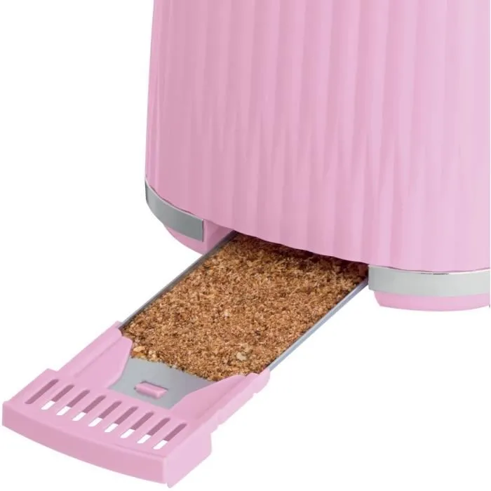 Russell Hobbs Grille-pain Eden 800 W, 2 fentes, couleur framboise